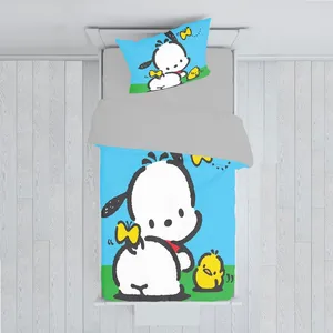 سرویس روتختی مدل کارتونی رنگی TXY574 تک نفره 5 تکه