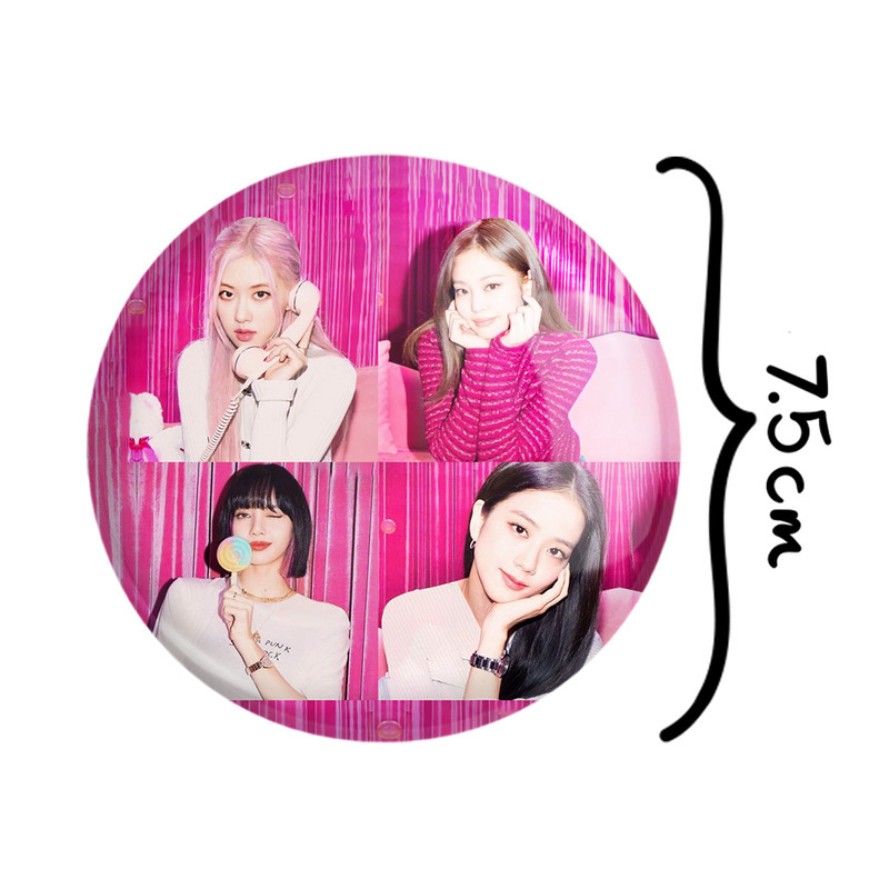 آینه جیبی خندالو مدل گروه بلک پینک Black Pink  کد 14544