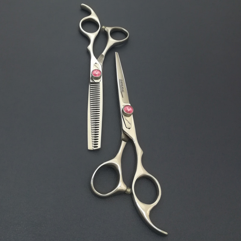 ست قیچی آرایشگری و شانه مو سامورایی مدل F2-60 ست قیچی آرایشگری و شانه مو سامورایی مدل F2-60