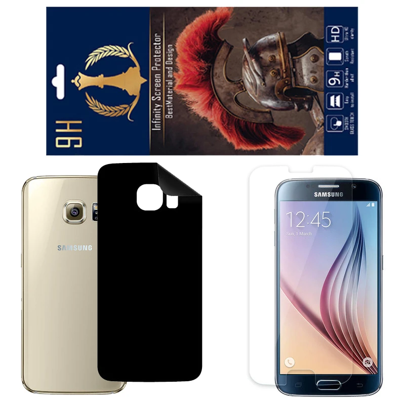 برچسب پوششی اینفینیتی مدل RG مناسب برای گوشی موبایل سامسونگ Galaxy S6 Edge به همراه محافظ صفحه نمایش