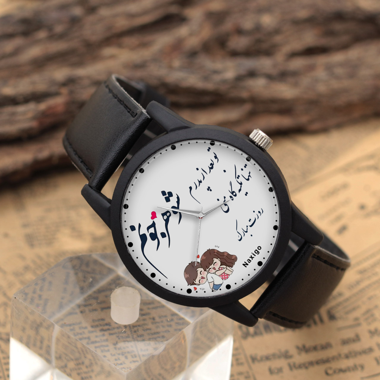 ساعت مچی عقربه ای ناکسیگو مدل روز مرد کد LF12393
