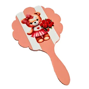 آینه چوبی دست ساز طرح خرسی