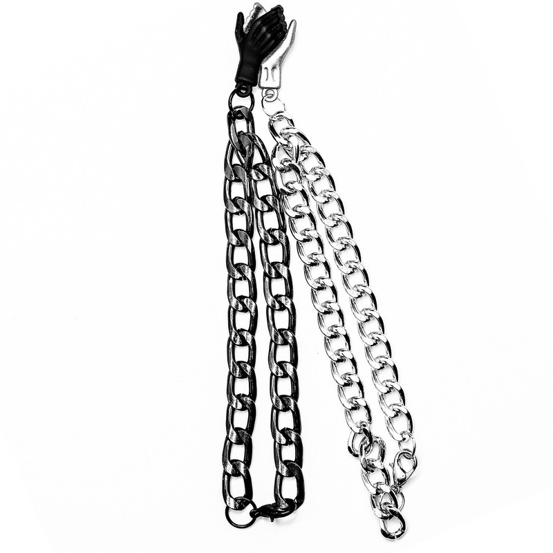 دستبند زنانه طرح دست کد RKH_789 مجموعه 2 عددی