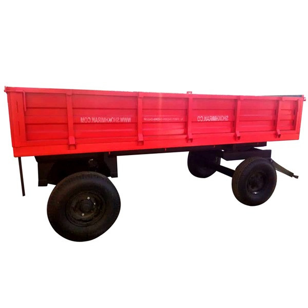 تریلر 4 چرخ 5 تن طرح آریان داری جک هیدرولیک و اکسل فابریک با رینگ و لاستیک