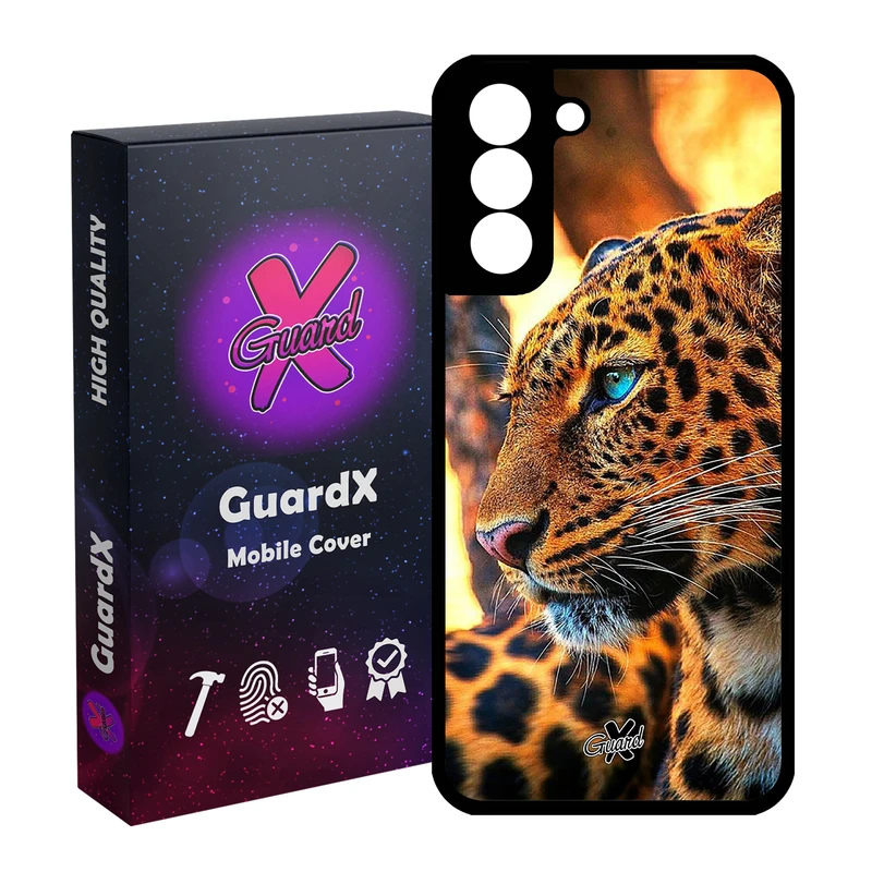 کاور گارد ایکس طرح پلنگ مدل Glass10237 مناسب برای گوشی موبایل سامسونگ Galaxy S21 FE