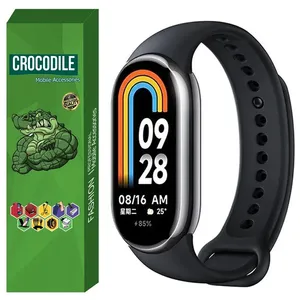 بند کروکودیل مدل C-SILICONE مناسب برای مچ بند هوشمند شیائومی Mi Band 8