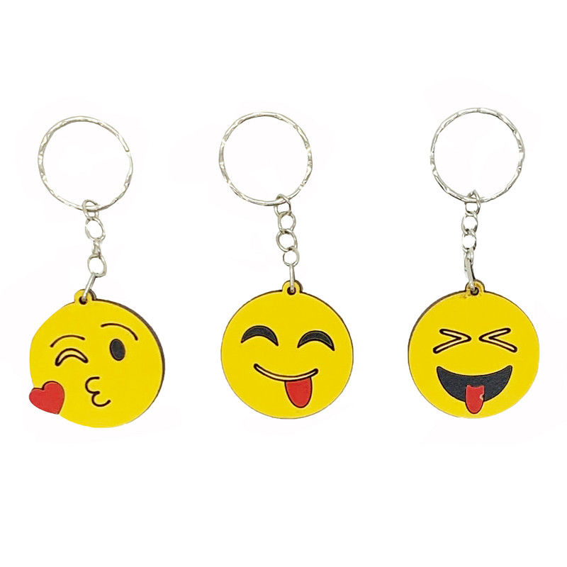 جاکلیدی دخترانه طرح ایموجی کد SE-99 مجموعه 3 عددی جاکلیدی دخترانه طرح ایموجی کد SE-99 مجموعه 3 عددی