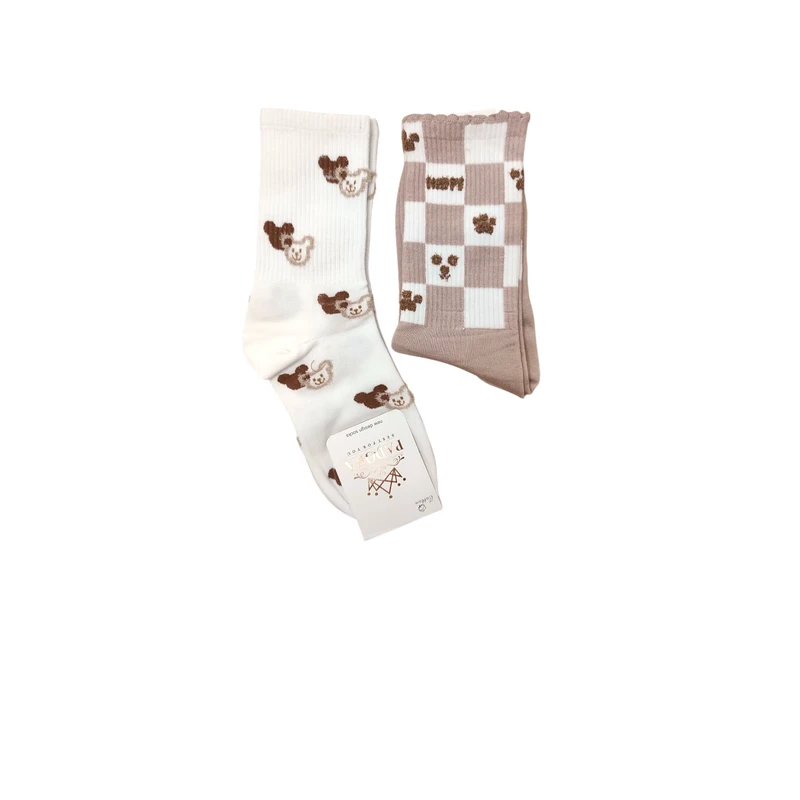 جوراب ساق بلند زنانه مدل تدی کد 0203 بسته 2 عددی