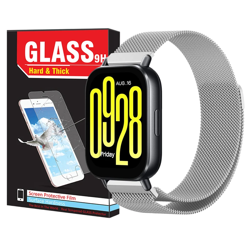 بند هارد اند تیک مدل Milanese HT TW مناسب برای ساعت هوشمند شیائومی Redmi Watch 5 Active / Redmi Watch 5 Lite