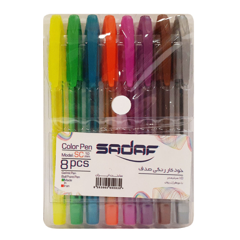 خودکار صدف مدل PEN 8 بسته 8 عددی