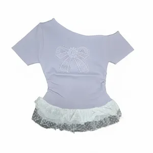 بلوز آستین کوتاه یقه گرد زنانه مدل 38