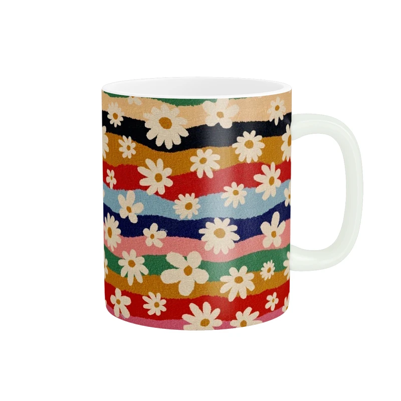 ماگ پاد آفرین طرح گل کد 2049