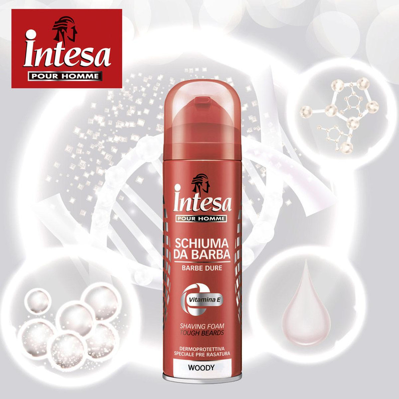 فوم اصلاح مردانه اینتسا مدل Vitamin E حجم 300 میلی لیتر