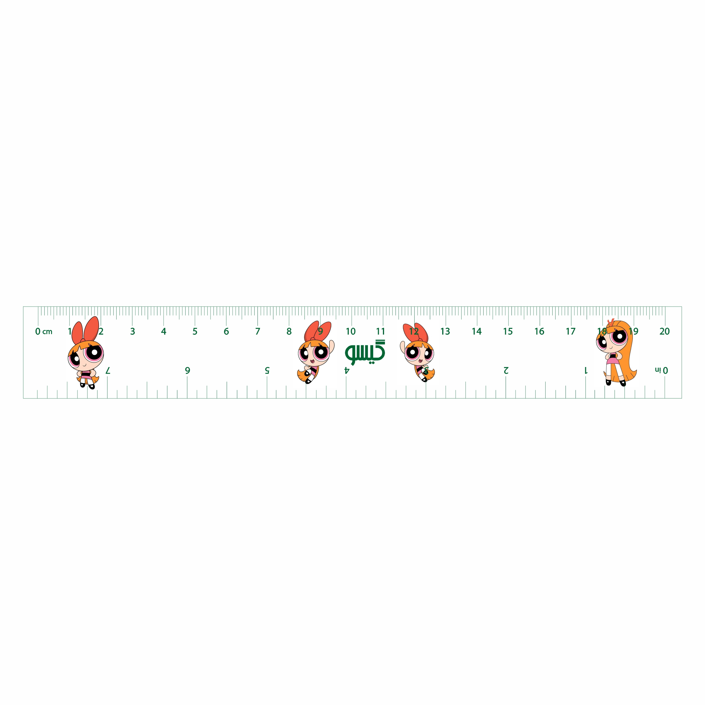 خط کش 20 سانتی متری گیسو کد 10