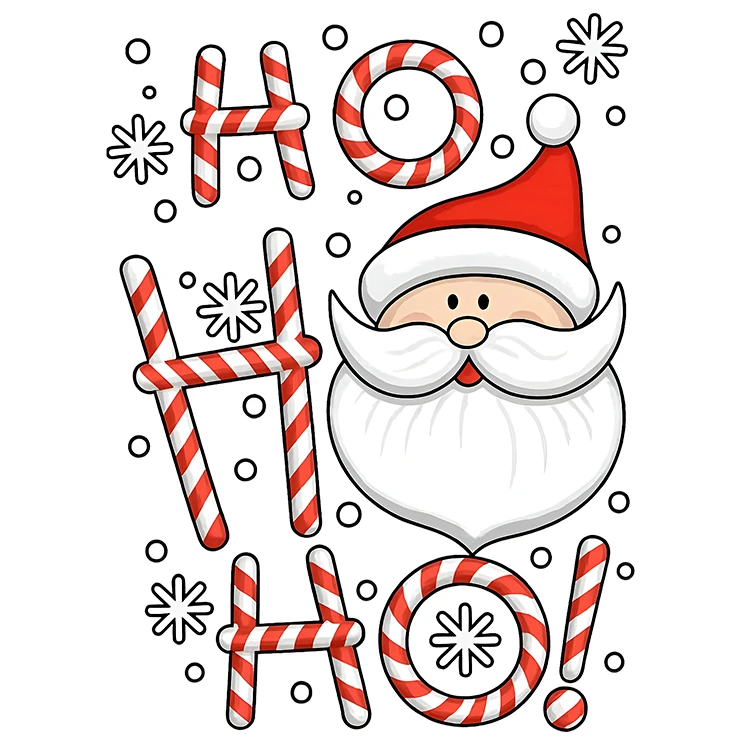 استیکر پارچه و لباس پاد آفرین مدل کریسمس کد DKST699