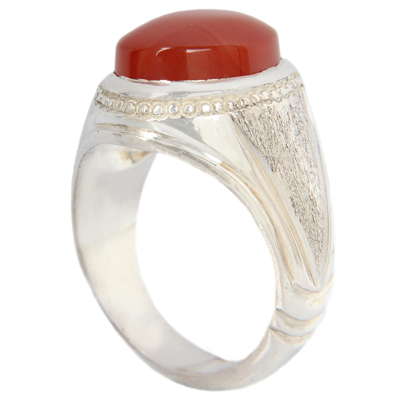 انگشتر نقره مردانه مدل رکاب دست ساز کد AM_5054