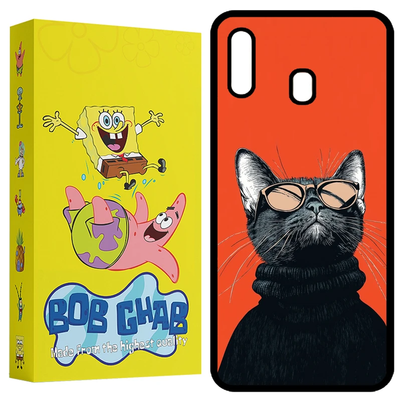 کاور باب قاب طرح گربه مدل BCPA20 مناسب برای گوشی موبایل سامسونگ Galaxy A30 / A20 / M10s