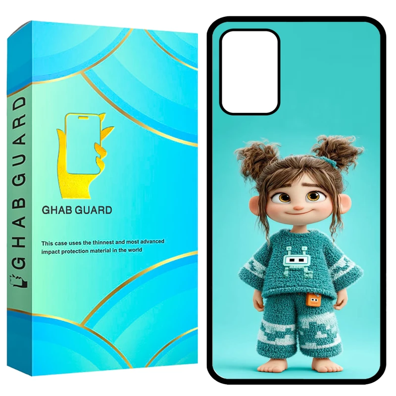 کاور قاب گارد طرح دختر مدل GCHPA324 مناسب برای گوشی موبایل سامسونگ Galaxy A32 4G