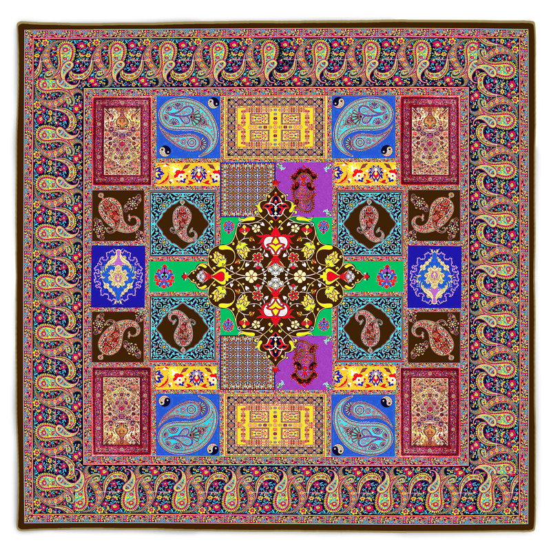 رومیزی طرح ترمه کد 9275.5
