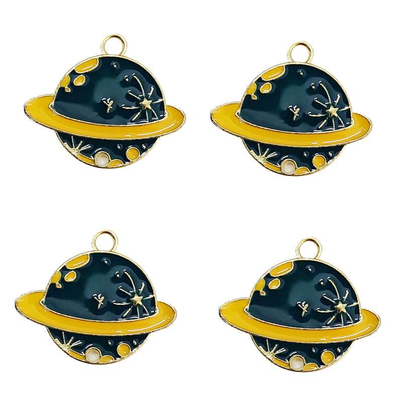 آویز گردنبند دخترانه مدل کهکشان کد 80 بسته 4 عددی