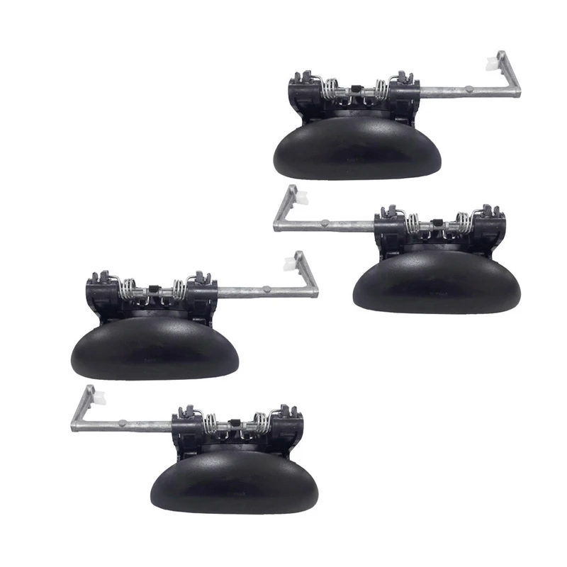  دستگیره درب باز کن بیرونی خودرو قطعه سازان کبیر مدل DAS-206-30419 مناسب برای پژو 206 مجموعه 4 عددی