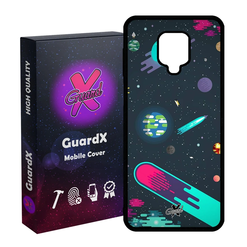 کاور گارد ایکس طرح Galaxy مدل Glass10073 مناسب برای گوشی موبایل شیائومی Redmi Note 9S / Note 9 Pro / Note 9 Pro Max