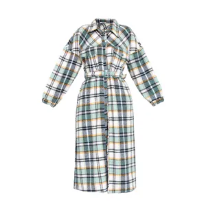 پالتو زنانه بنیس مدل افشان رنگ سبز