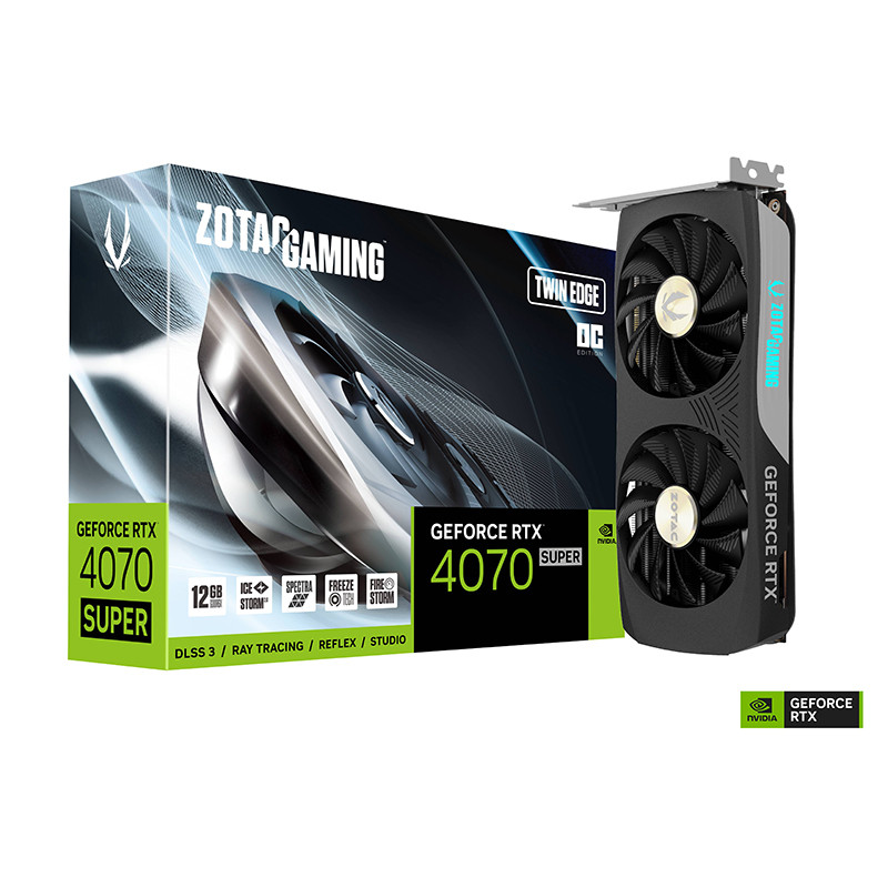 کارت گرافیک زوتک مدل GeForce RTX 4070 SUPER TWIN EDGE OC 12GB GDDR6X