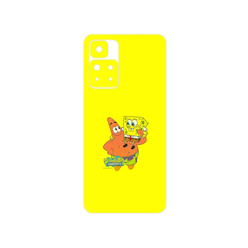 برچسب پوششی ماهوت مدل SpongeBob SquarePants مناسب برای گوشی موبایل شیائومی Redmi Note 11 Pro Plus 5G