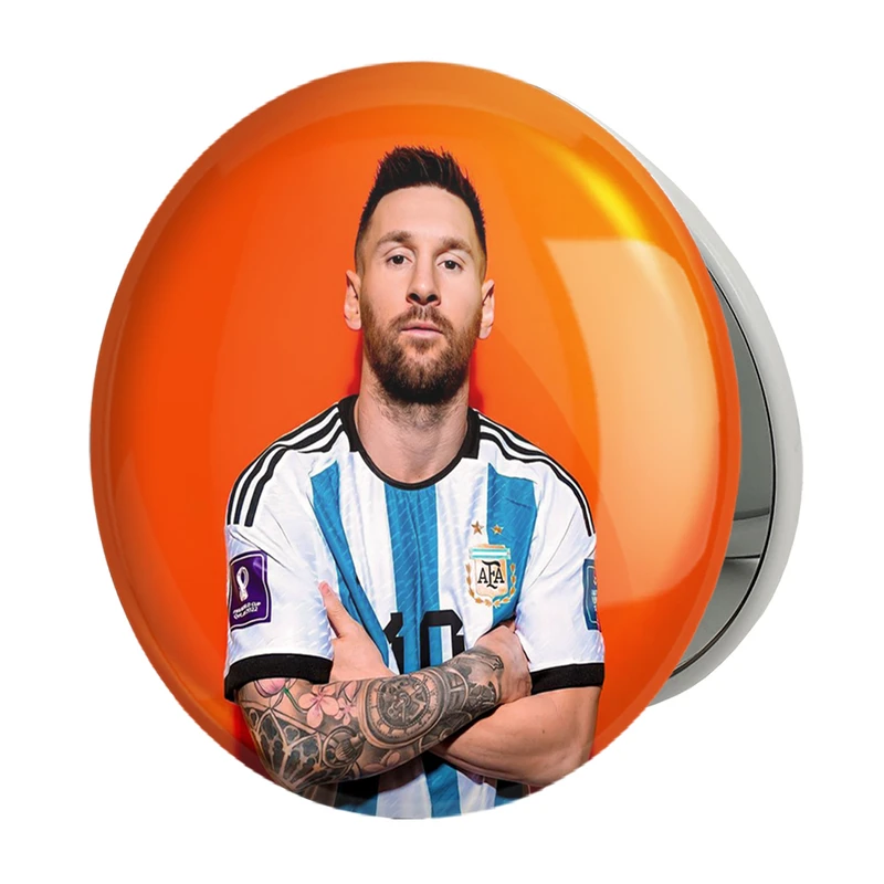 آینه جیبی خندالو طرح لیونل مسی مدل تاشو کد 36456