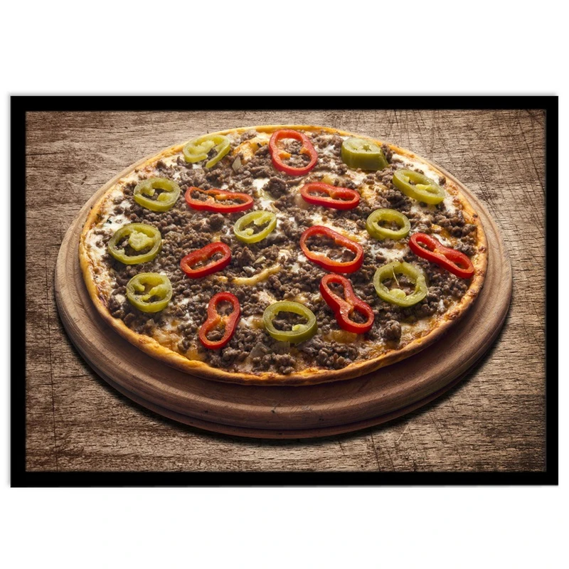 تابلو نوری بکلیت طرح فست فود پیتزا مدل B-S1080