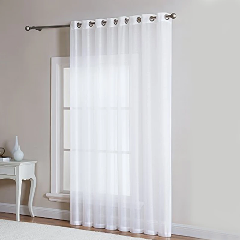 پرده تیکو دکو مدل کتان تور ساده سایز 300x280 سانتی متر