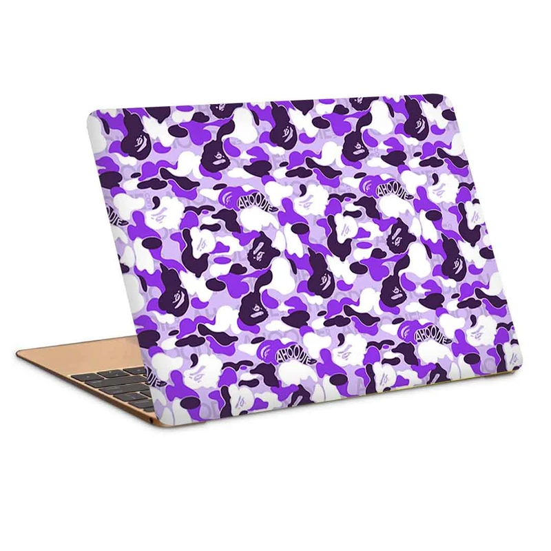 استیکر لپ تاپ طرح نظامی بنفش کد c-138مناسب برای لپ تاپ 15.6 اینچ