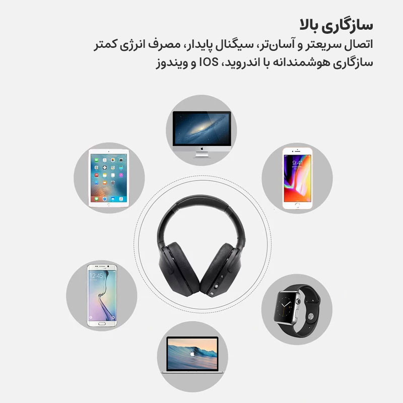 هدست بی سیم نیا مدل NX100-ANC