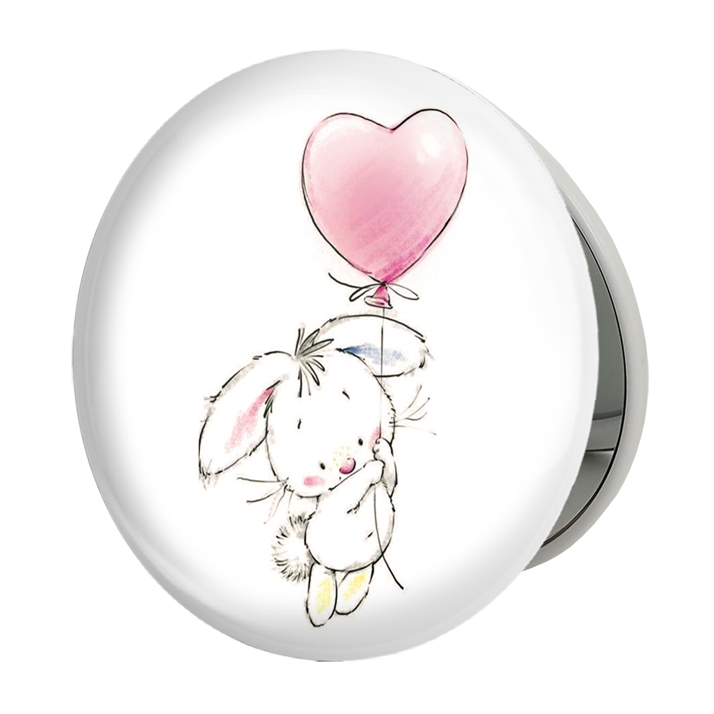 آینه جیبی خندالو طرح خرگوش مدل تاشو کد 5123 