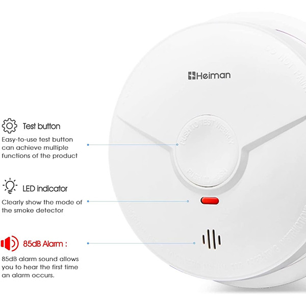 دتکتور دود و حرارت هیمان مدل HM-635PH بسته 3 عددی