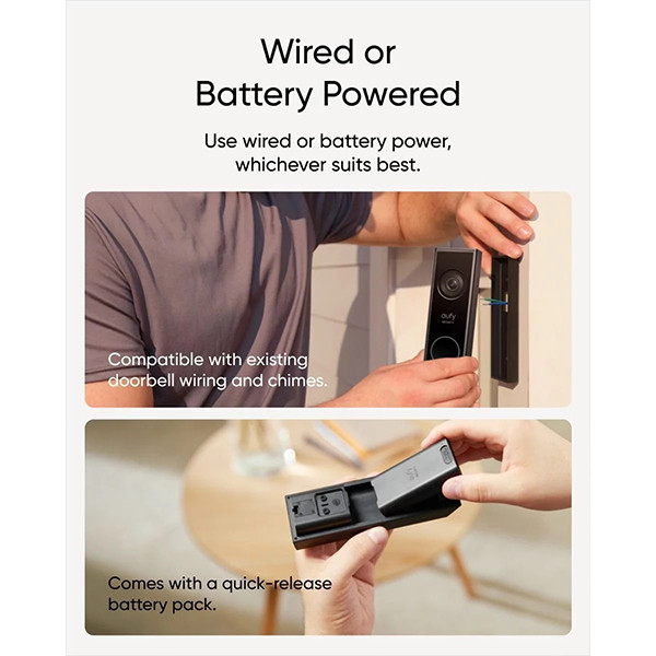 درب باز کن هوشمند یوفی مدل Doorbell Dual with chime