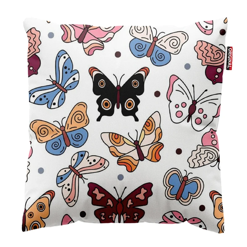 کوسن پاد آفرین طرح پروانه کد 3789 سایز 30*30 سانتی متر