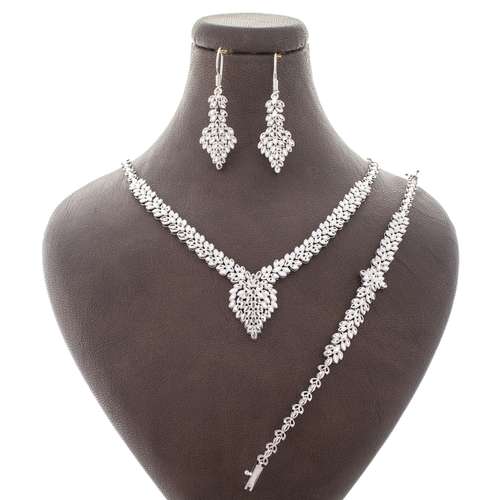 نیم ست نقره زنانه مدل AMT-N185