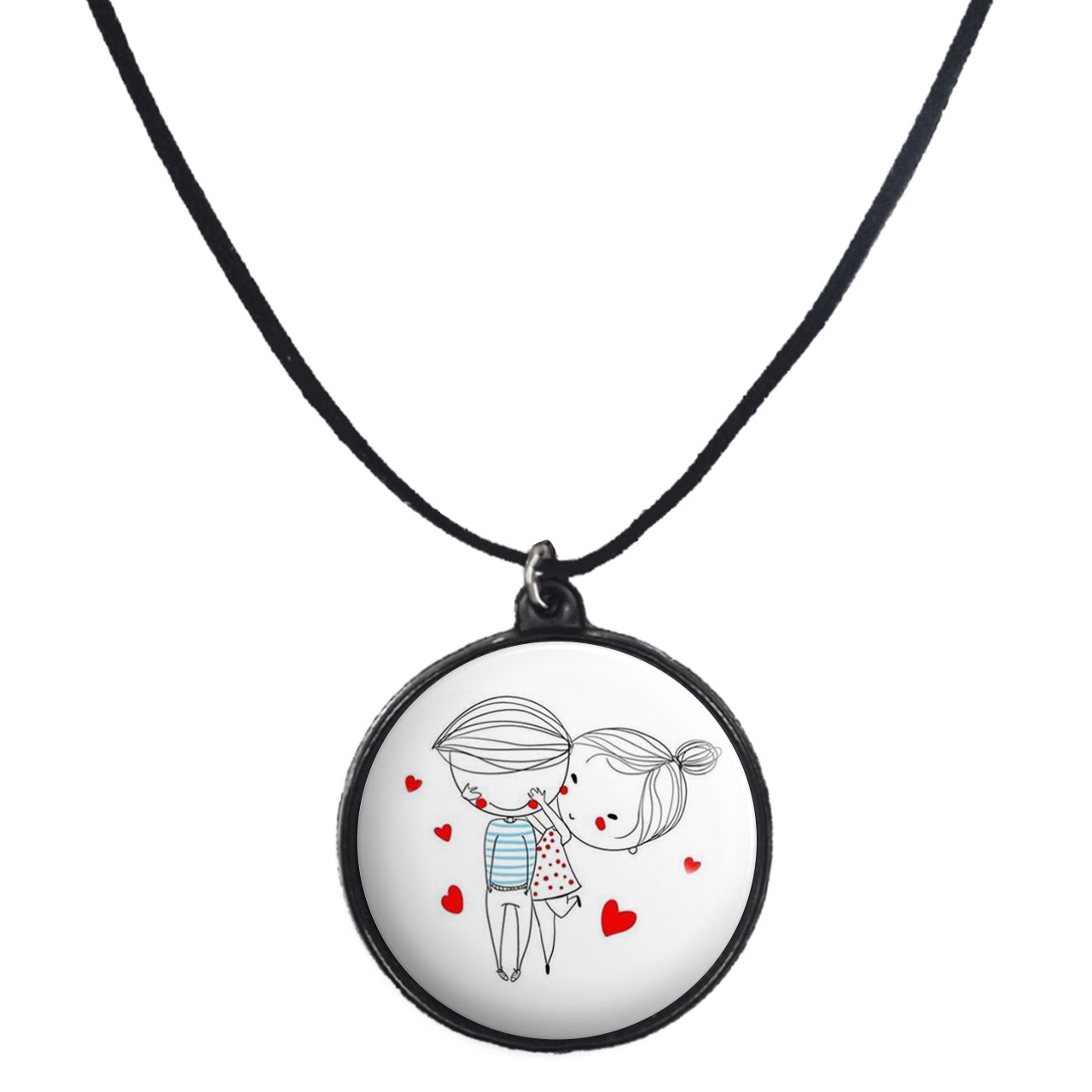 گردنبند پرمانه طرح عاشقانه کد pmb.5687 مدل دو طرفه