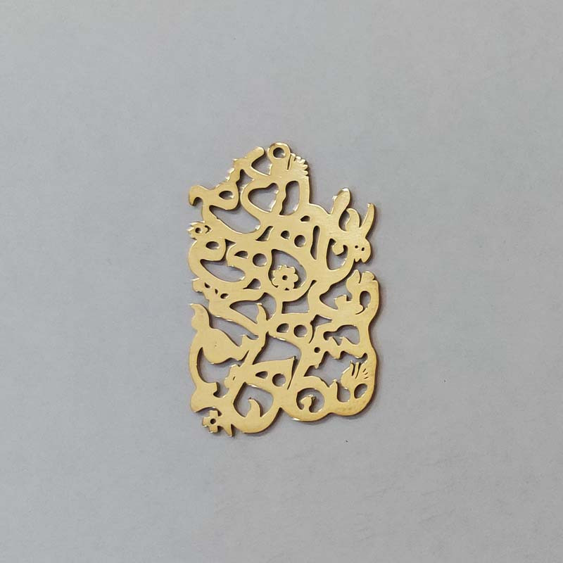 آویز گردنبند دخترانه مدل شعر عاشقانه کد 204