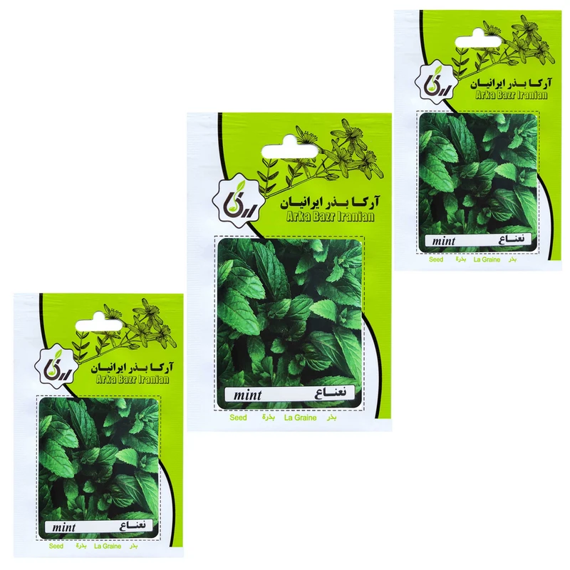 بذر نعناع آرکا بذر ایرانیان کد 202 -ARK مجموعه 3 عددی