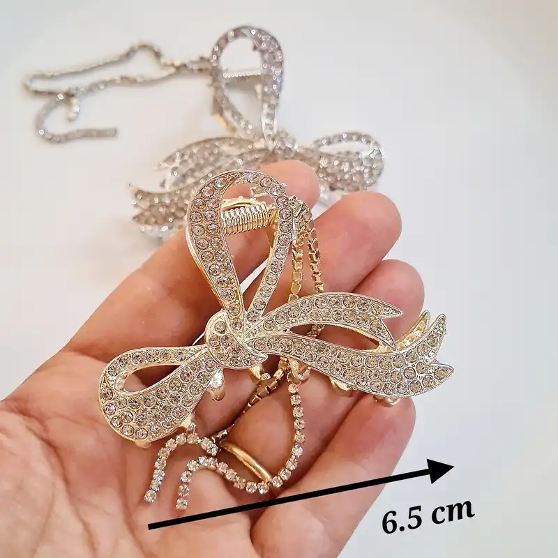 کلیپس مو زنانه مدل پاپیون آویزدار brg 09