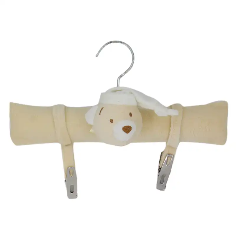 چوب لباسی نوزادی مدل عروسکی مجموعه 6 عددی