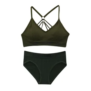 ست شورت و نیم تنه زنانه مدل 2053 رنگ یشمی 