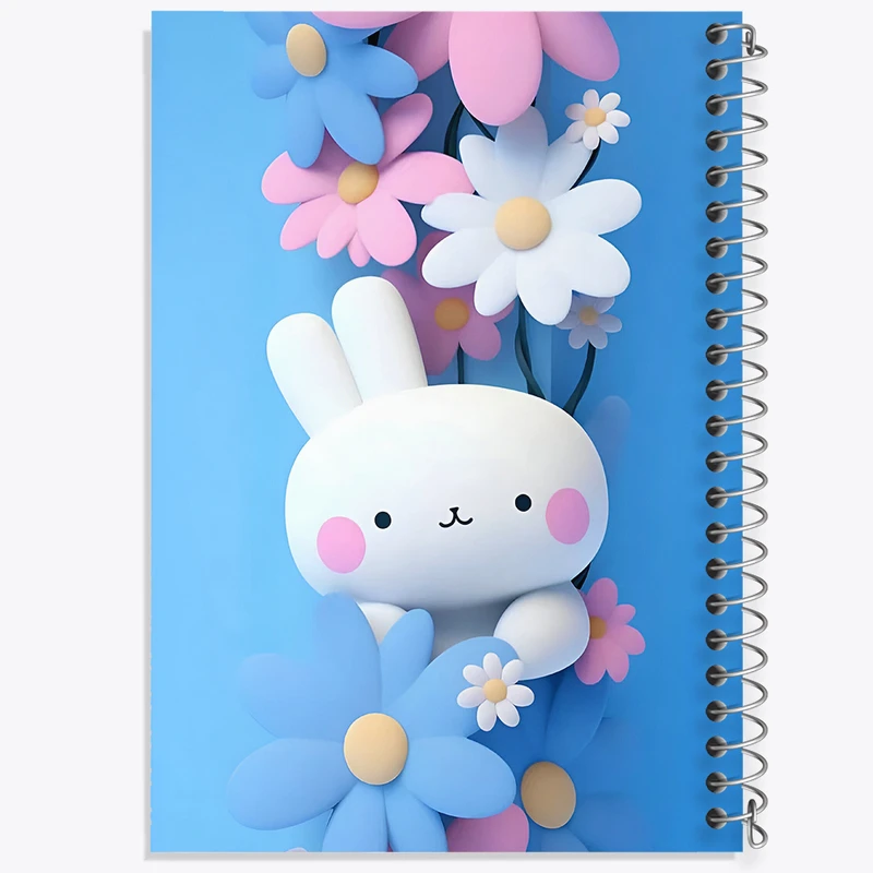 دفتر مشق 100 برگ خندالو طرح خرگوش کیوت کد N3499