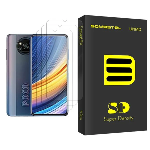 محافظ صفحه نمایش سوماستل مدل SD Glass MIX003 مناسب برای گوشی موبایل شیائومی Poco X3 Pro بسته سه عددی