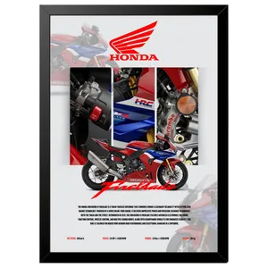 تابلو بکلیت طرح موتور سنگین هوندا Honda CBR1000RR-R Fireblade مدل b-po1683 فریم مشکی