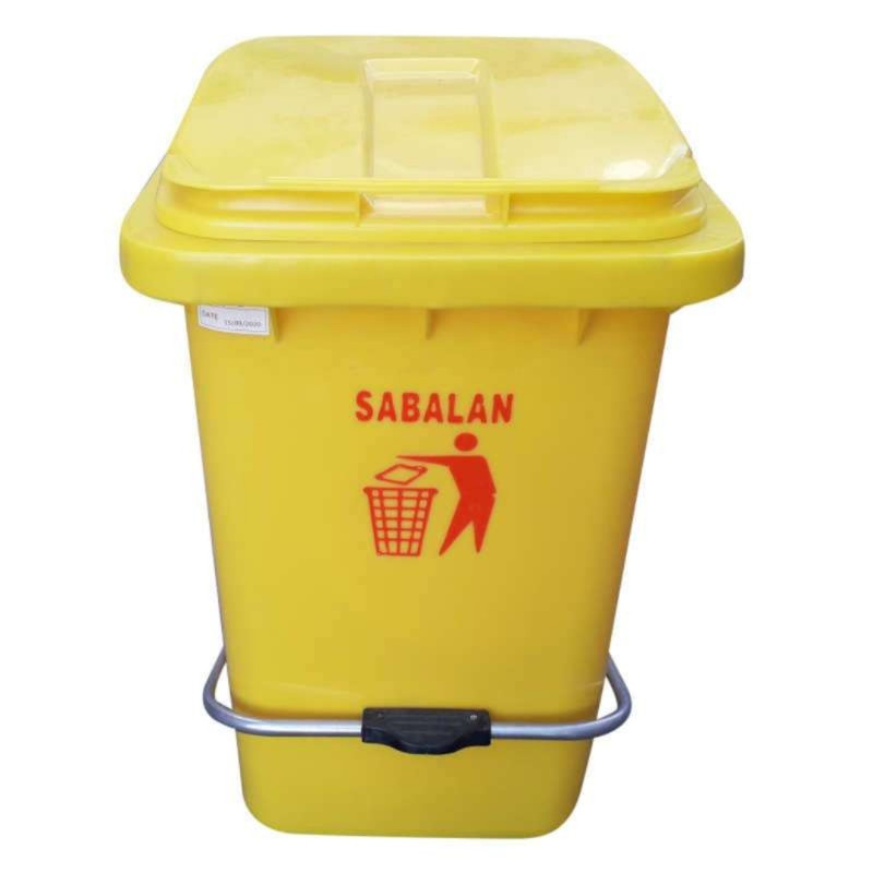 سطل زباله سبلان مدل پدال فلزی کد 60L