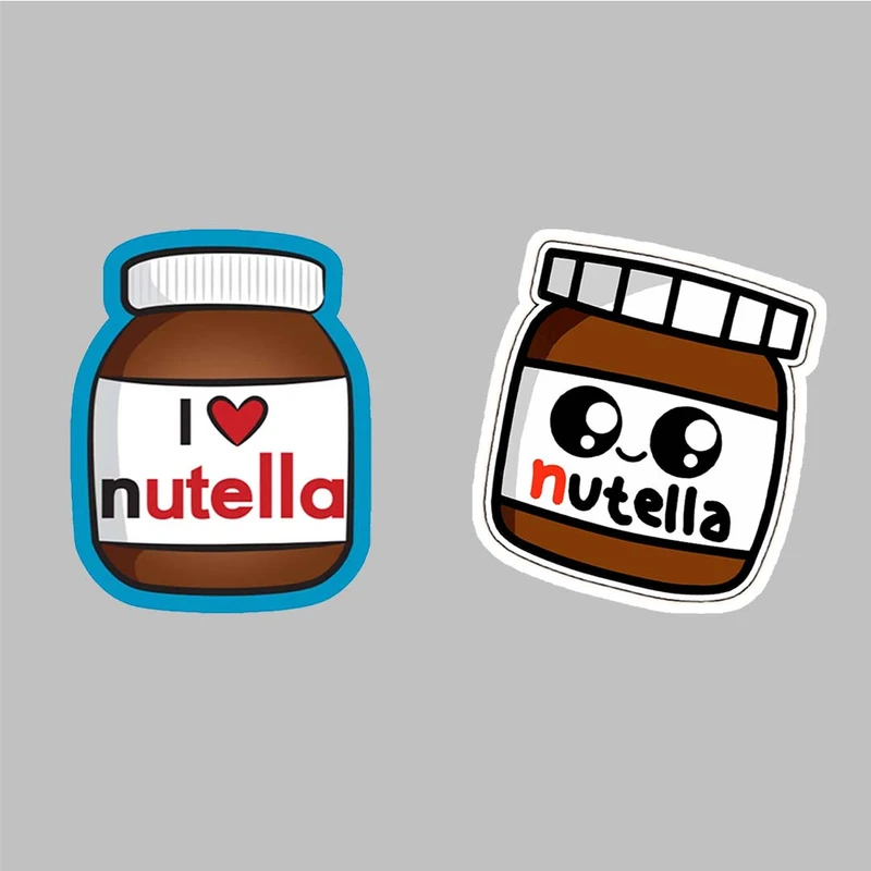 استیکر لپ تاپ کارنیکا طرح نوتلا مدل nutella-2222114 مجموعه 2 عددی